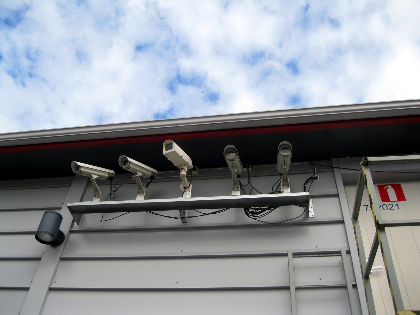 Perimeter CCTV surveillance cameras